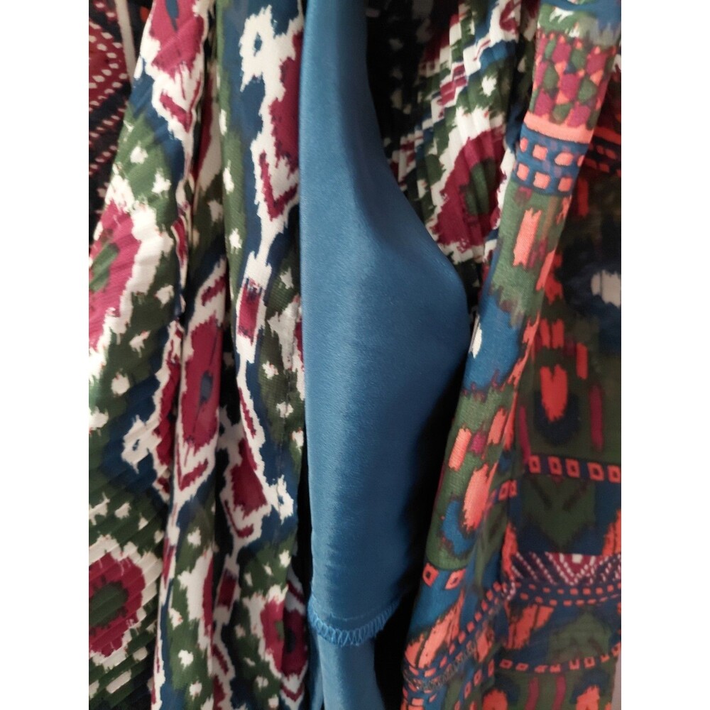 Jade Melody Tam Mixed Print Boho Preppy Mid Length Dress Size Small Vtg Style - Picture 7 of 12
